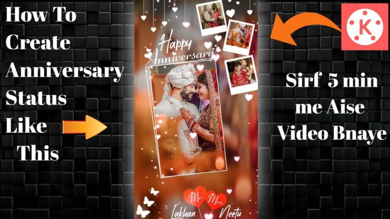 Happy Wedding Anniversary Video Editing